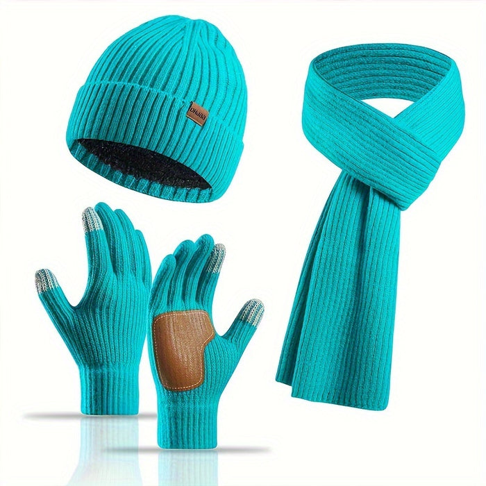 Winter Bliss Set - Muts, Sjaal en Handschoenen voor Koppels - Warm en Stijlvol