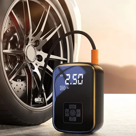 SmartPump Draagbare Luchtcompressor met LED Display - USB Opladen, Voor Banden, Fiets, Motor en Meer