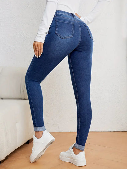 Dames Skinny Jeans – Casual, Stretch Denim, Tijdloos & Comfortabel voor Elke Gelegenheid