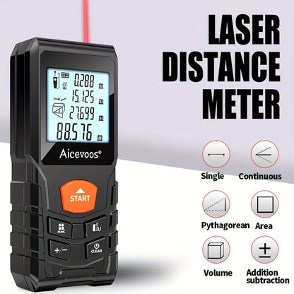 MeasurePro - Digitale Laser Afstandsmeter tot 120M voor Precieze Metingen