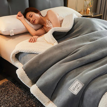 CozyCuddle Luxe Winter Fleece Deken - Warmte en Comfort voor Koude Dagen