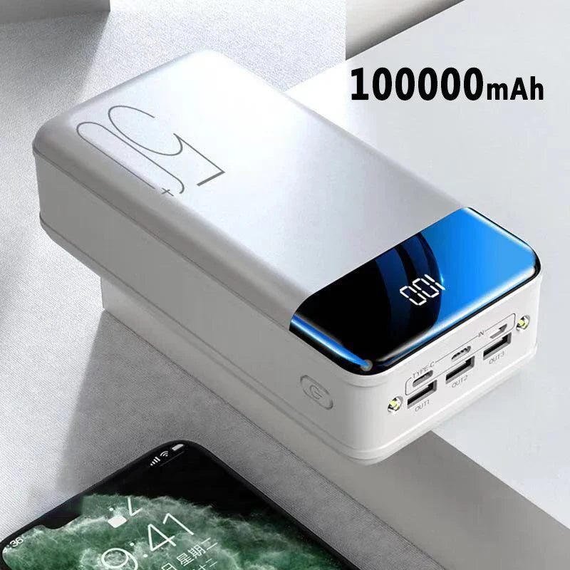 MegaPower 50000 mAh Powerbank – Onbeperkt Opladen, Altijd Verbonden