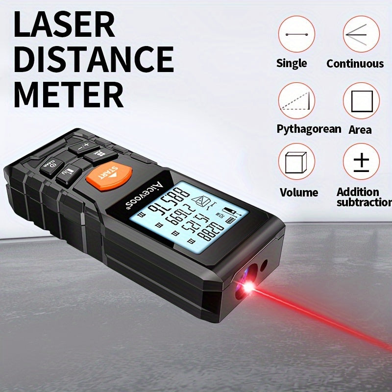 MeasurePro - Digitale Laser Afstandsmeter tot 120M voor Precieze Metingen