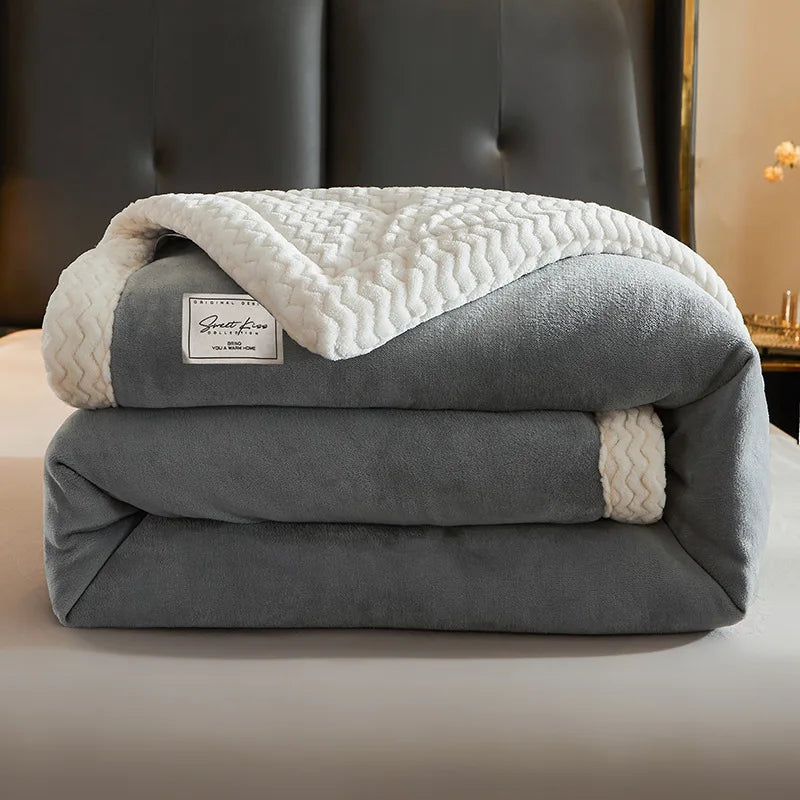 CozyCuddle Luxe Winter Fleece Deken - Warmte en Comfort voor Koude Dagen