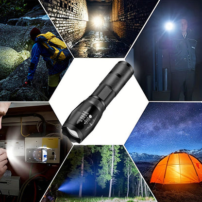 LED-Zaklantaarns – Hoge Lumen, Zoombaar, Handheld voor Kamperen & Noodgevallen