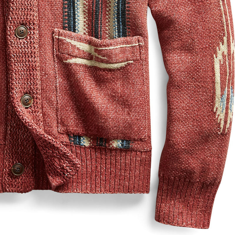 Heren Vintage Jacquard Gebreid Vest - PASCAL