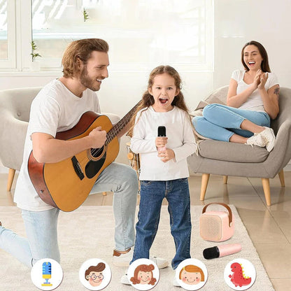 SingJoy Mini Karaoke Systeem – Draadloze Microfoons voor Onvergetelijke Zangmomenten