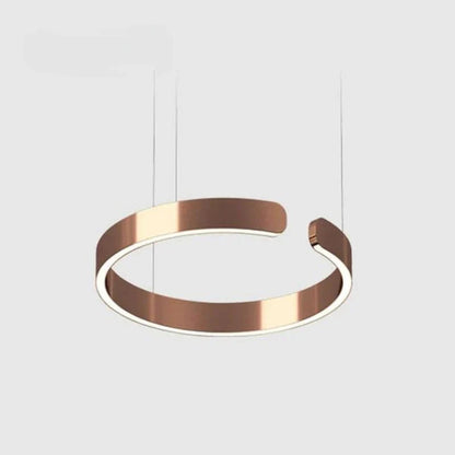 LumaHalo - Moderne LED Hanglamp - Cirkelontwerp in Zwart/Wit/Goud