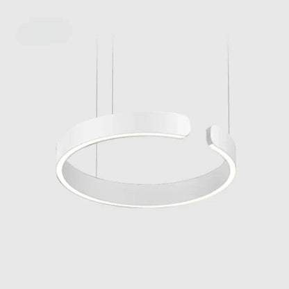 LumaHalo - Moderne LED Hanglamp - Cirkelontwerp in Zwart/Wit/Goud