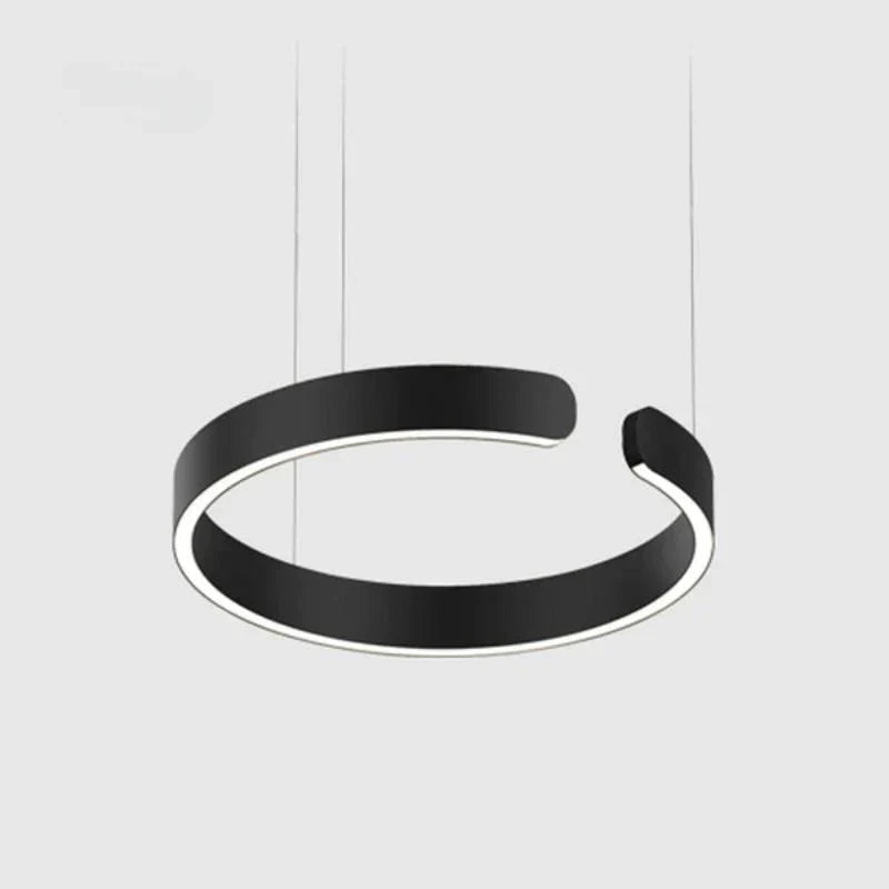 LumaHalo - Moderne LED Hanglamp - Cirkelontwerp in Zwart/Wit/Goud