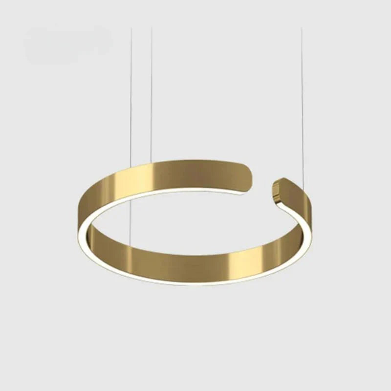 LumaHalo - Moderne LED Hanglamp - Cirkelontwerp in Zwart/Wit/Goud