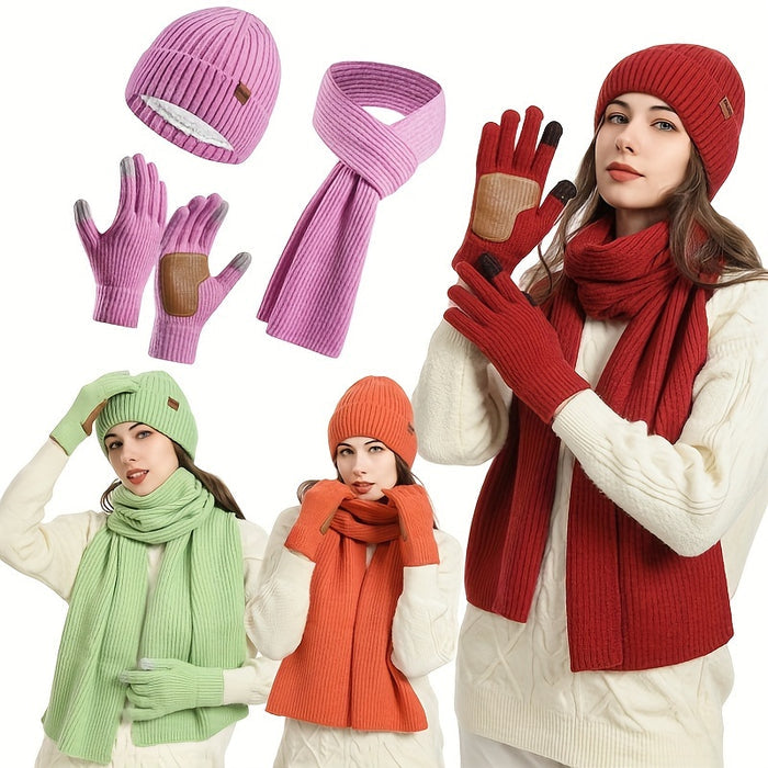 Winter Bliss Set - Muts, Sjaal en Handschoenen voor Koppels - Warm en Stijlvol