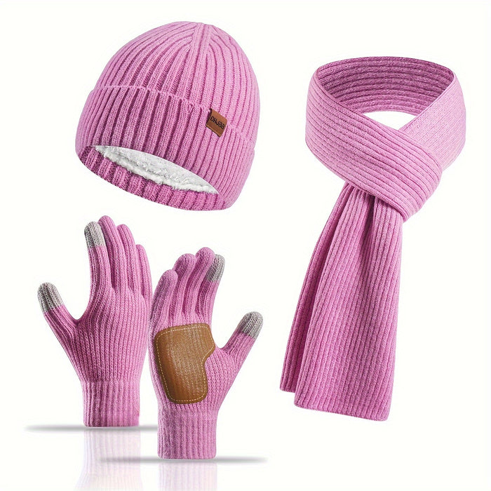 Winter Bliss Set - Muts, Sjaal en Handschoenen voor Koppels - Warm en Stijlvol