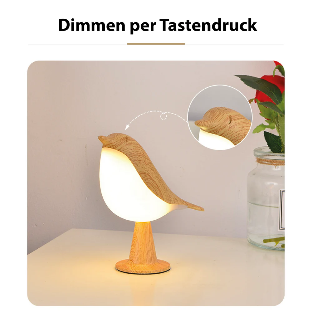 Aviara - Elegante wandlamp in vogelvorm Met Hout