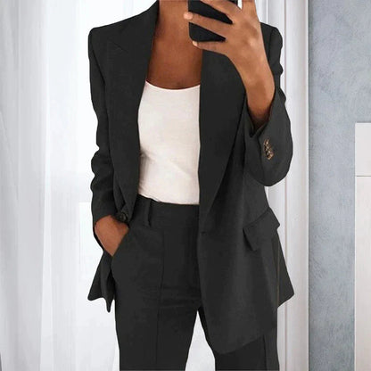 Elegante Tweedelige Blazer Set Voor Vrouwen - Sarah