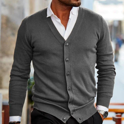 Casual Kasjmier Cardigan Vest Voor Heren - LUCAS