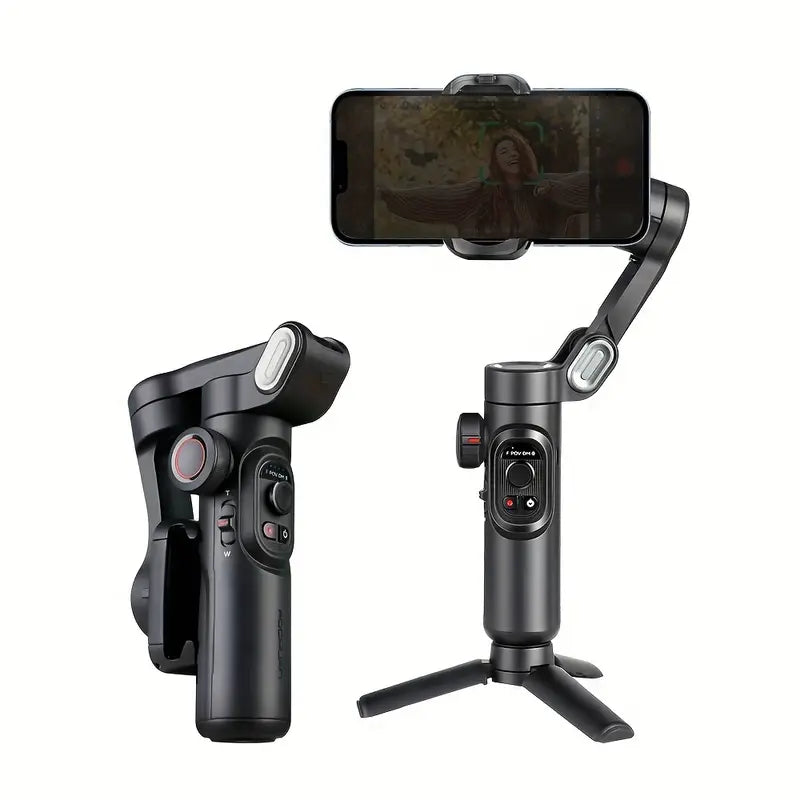 SmartPro Handheld Gimbal Stabilizer - Vouwbare Smartphone Video Vlog PTZ Stabilizer voor iPhone, Android en Samsung