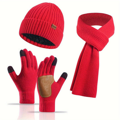 Winter Bliss Set - Muts, Sjaal en Handschoenen voor Koppels - Warm en Stijlvol