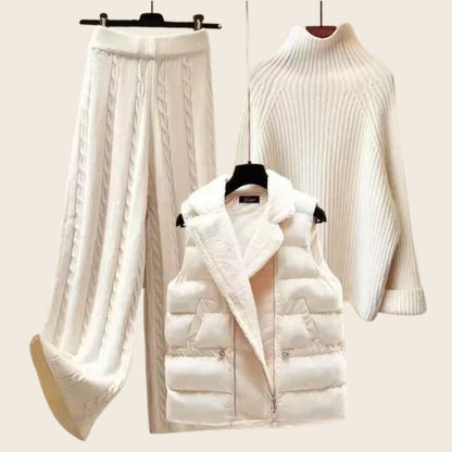 Ciel Blanc Gebreide Set – Luxe & Comfortabele Knitwear voor Elke Gelegenheid