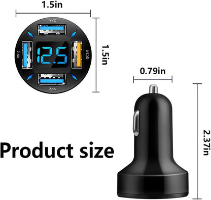 Autolader 66W Supersnel opladen met USB PD & QC 3.0 – Universeel voor 12-24V sigarettenaansteker