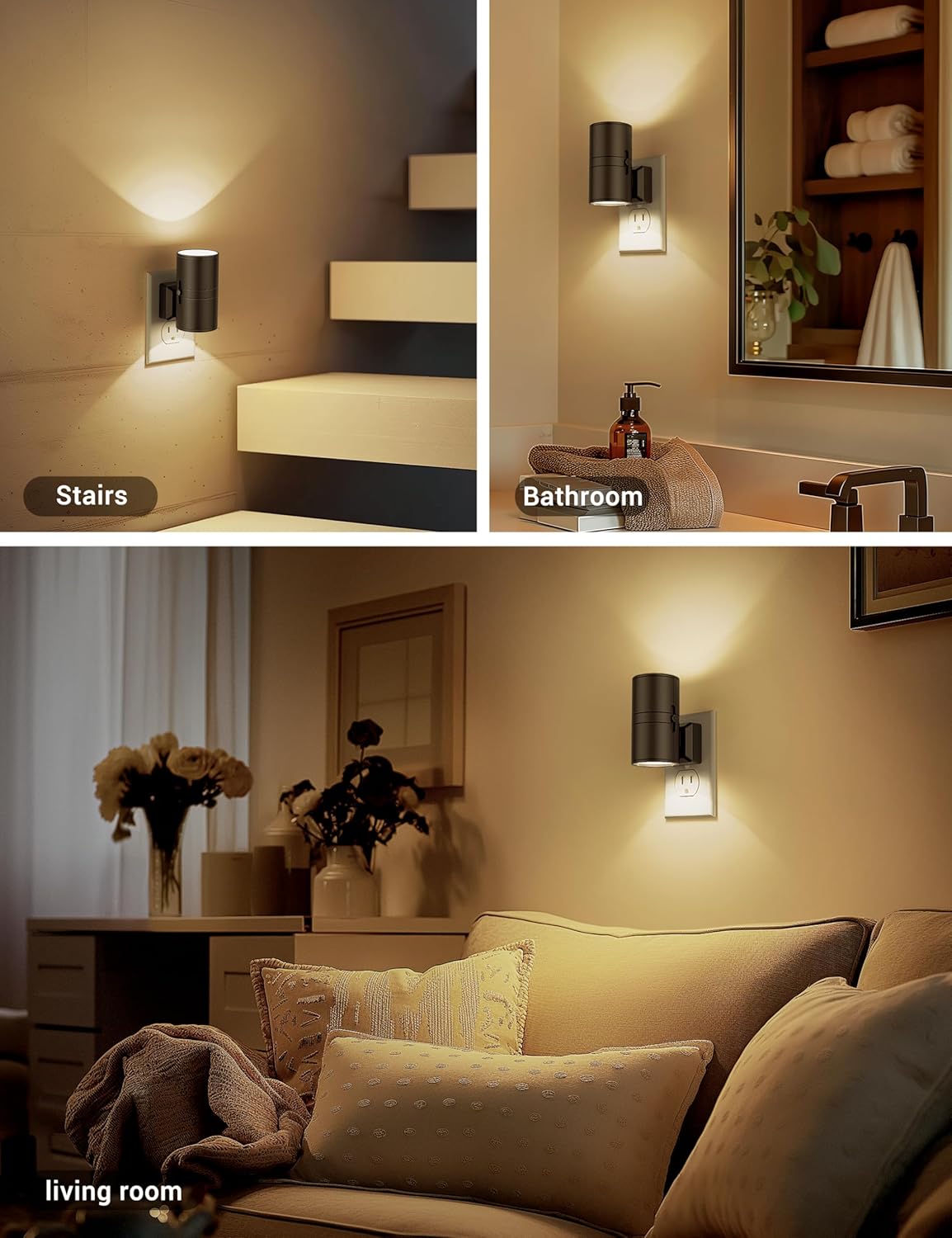 NightGlow Dimbare LED Nachtlamp – Schemersensor Plug-In voor Sfeervolle Verlichting in Elke Kamer