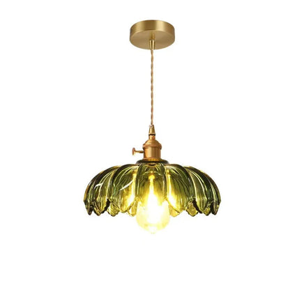 FloraLume - Vintage Glazuur Bloemen Hanglamp