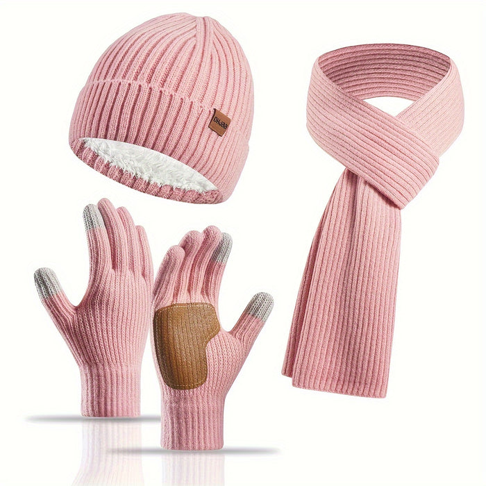 Winter Bliss Set - Muts, Sjaal en Handschoenen voor Koppels - Warm en Stijlvol