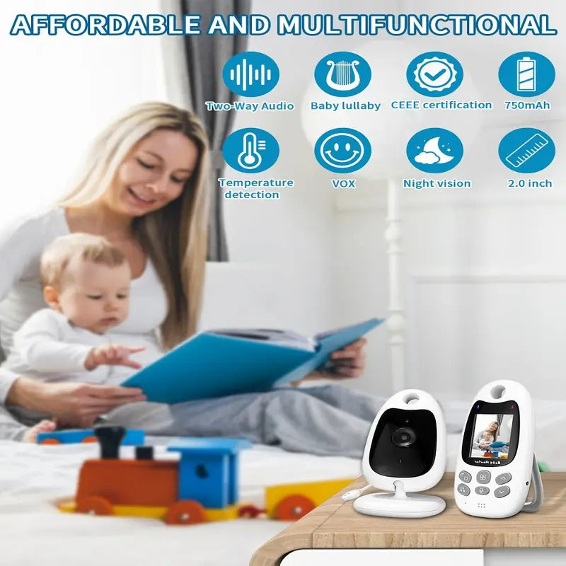 LittleGuard Baby Monitor – Draadloze Video & Audio Babyfoon met Nachtzicht en Tweewegcommunicatie