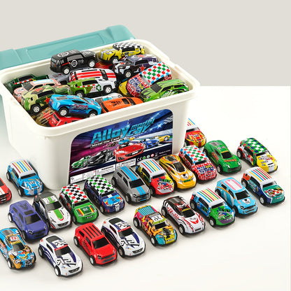 Auto Mania – Dynamische Speelgoed Auto Set met 50 Auto's en Handige Opbergbak – Perfect Cadeau voor Kinderen