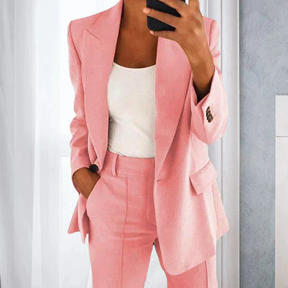 Elegante Tweedelige Blazer Set Voor Vrouwen - Sarah