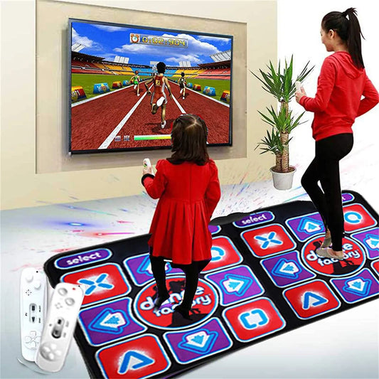 Dubbele Dansmat met Afstandsbediening - Antislip Muziekgame Mat voor Familie, Geschikt voor PC en TV