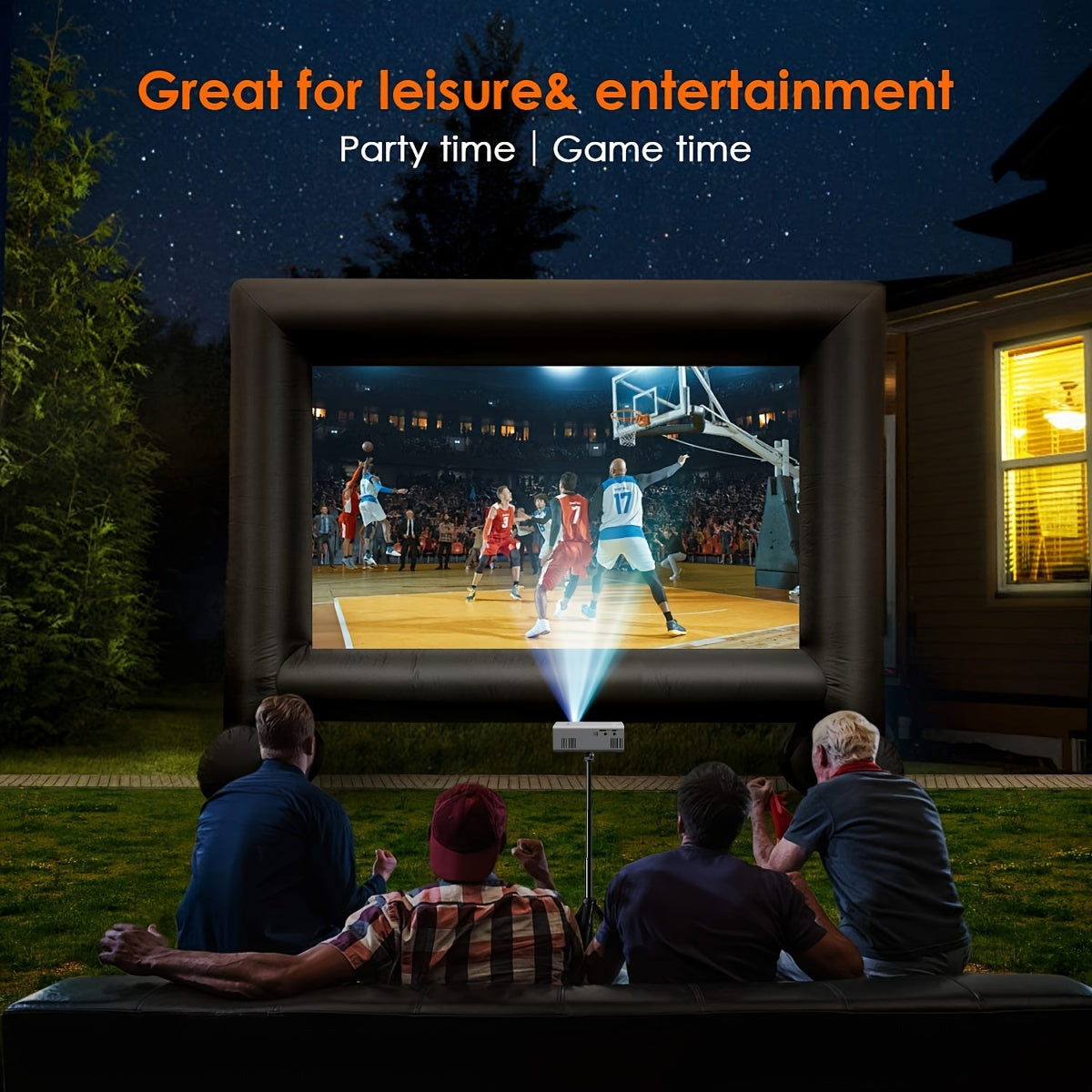 Ultra-Heldere Mini Projector 3000 Lumen – Draagbaar, HDTV & USB, Ideaal voor Thuisbioscoop & Buiten!