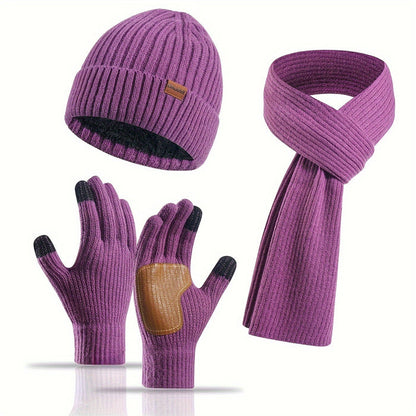 Winter Bliss Set - Muts, Sjaal en Handschoenen voor Koppels - Warm en Stijlvol