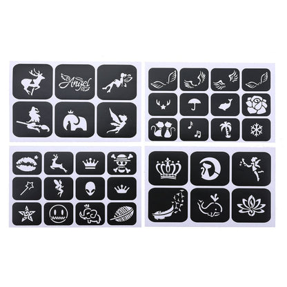 GlitterInk Tattoo Set – 30 Kleuren & 120 Vormen voor Creatieve Body Art - Perfect cadeau voor kinderen