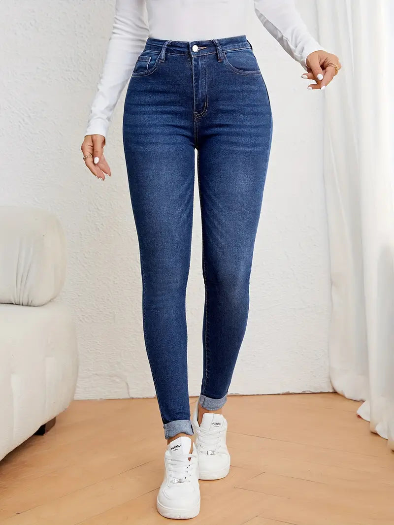 Dames Skinny Jeans – Casual, Stretch Denim, Tijdloos & Comfortabel voor Elke Gelegenheid