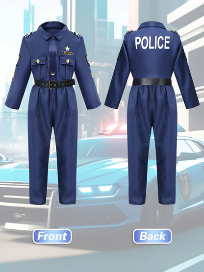 Dappere Politie Outfit voor Kinderen - Perfect voor Carnaval en Feesten