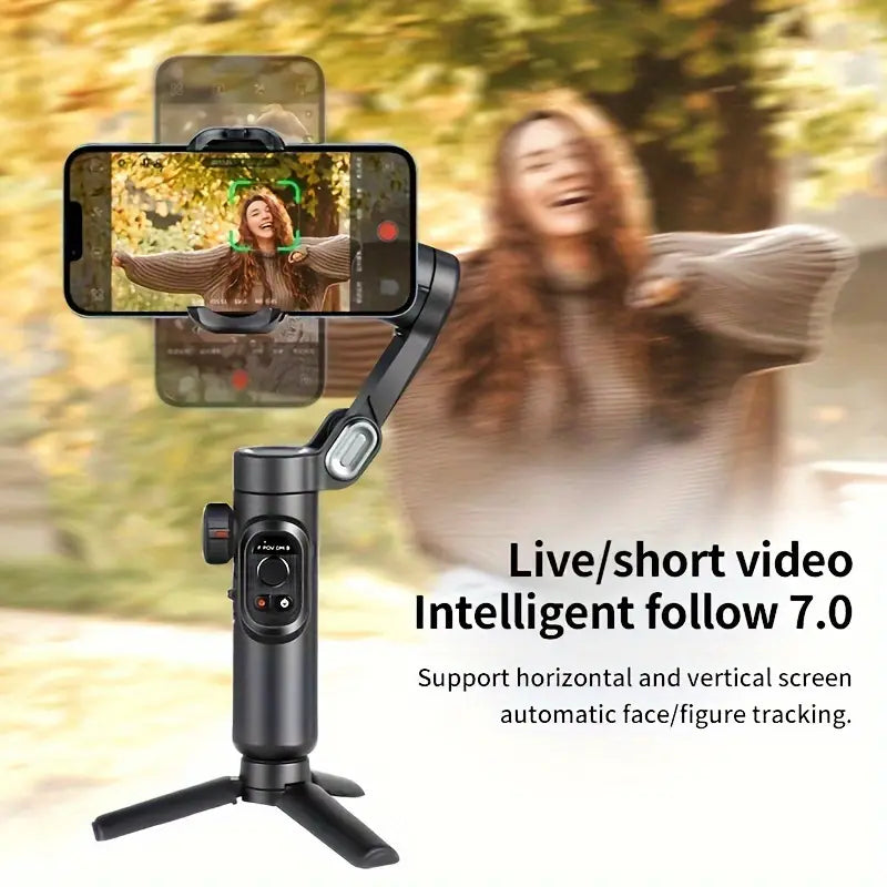 SmartPro Handheld Gimbal Stabilizer - Vouwbare Smartphone Video Vlog PTZ Stabilizer voor iPhone, Android en Samsung