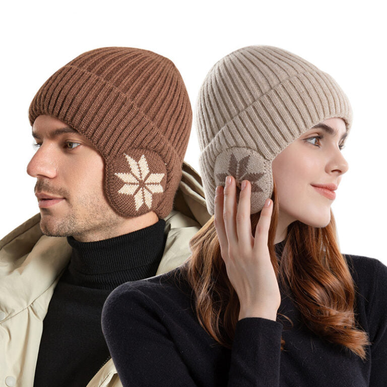 Eskimo Wintermuts – Warme Oorkleppen en Pluche Voering – Gebreid voor Koude Dagen