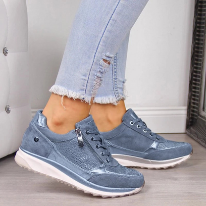 Comfortabele Dames Sneakers Met Ritssluiting - Miranda