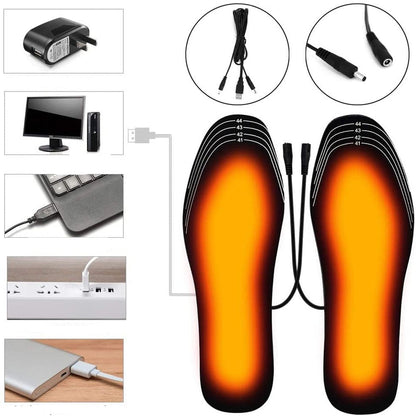 Oplaadbare Verwarmde Inlegzolen – USB-oplaadbaar voor Comfortabele Warmte