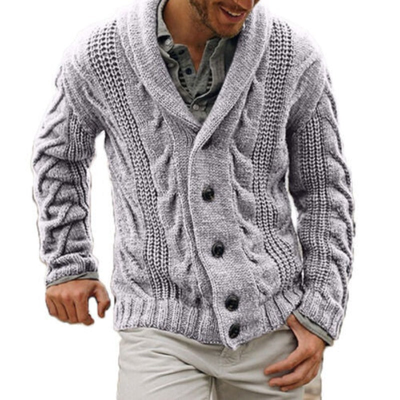 Warm Gebreid Cardigan Wollen Vest Voor Mannen - LUCAS