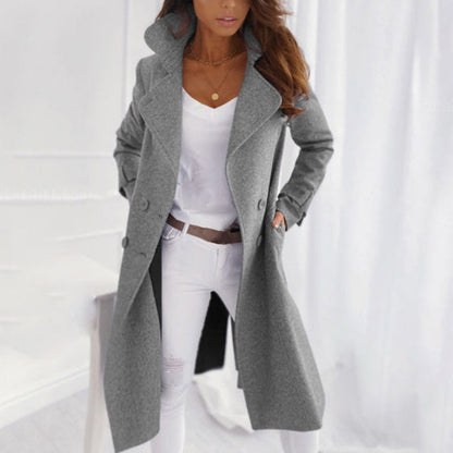 Lange Nette Trenchcoat Damesjas - Linda