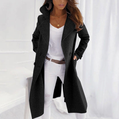 Lange Nette Trenchcoat Damesjas - Linda