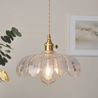 FloraLume - Vintage Glazuur Bloemen Hanglamp