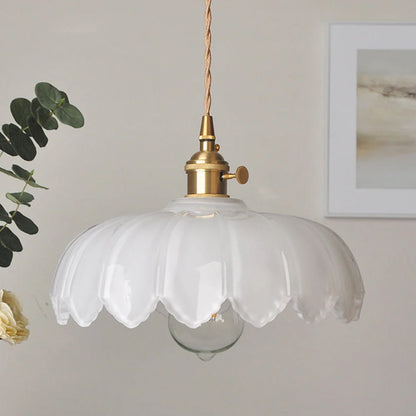 FloraLume - Vintage Glazuur Bloemen Hanglamp