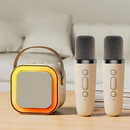 SingJoy Mini Karaoke Systeem – Draadloze Microfoons voor Onvergetelijke Zangmomenten