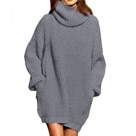 Oversized Gebreide Coltrui Met Lange Mouwen - Anastasia