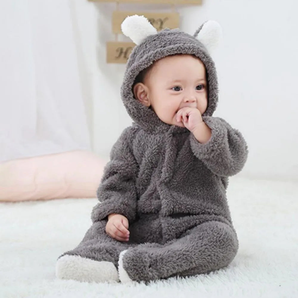 SnuggleTots – Warme Fleece Baby Rompertjes voor Pasgeborenen