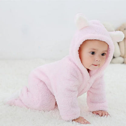 SnuggleTots – Warme Fleece Baby Rompertjes voor Pasgeborenen