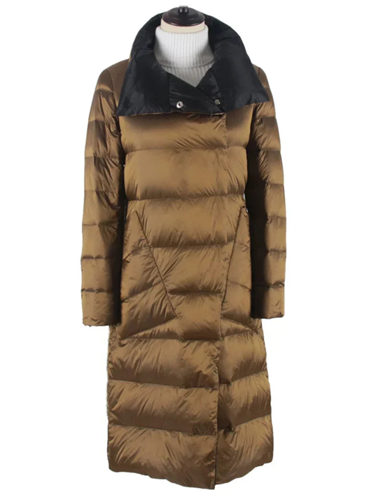 Lange Puffer Dons Winterjas Voor Dames - NORDELLE